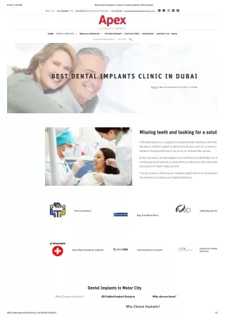 Best Dental Implants in Dubai | Dental Implants Clinic in Dubai