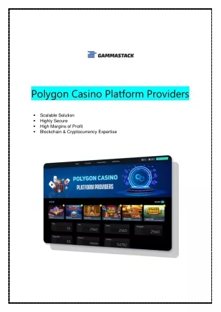 Polygon Casino Platform Providers