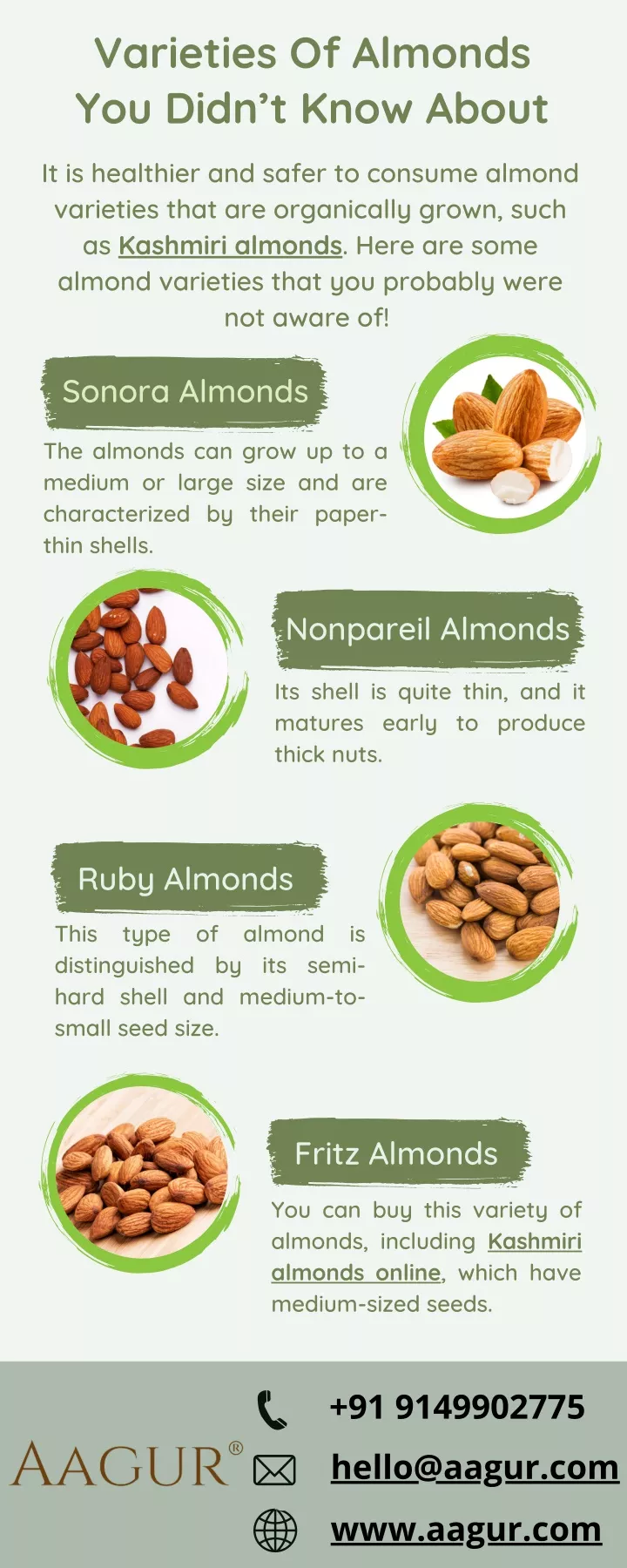 varieties of almonds you didn t know about
