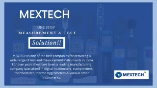 Top 10 Testing and Measuring Equipment Companies in India - MEXTECH