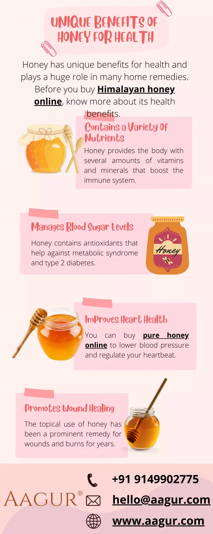 unique benefits of honey for health