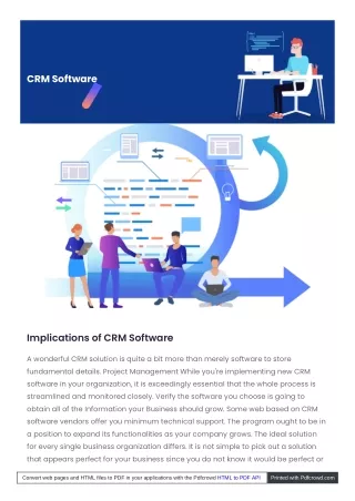 Implications of CRM Software