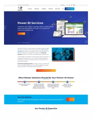 Find Power BI Services at Polestar Solutions & Services