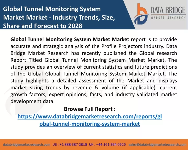 global tunnel monitoring system market market