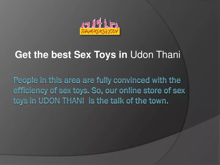 get the best sex toys in udon thani