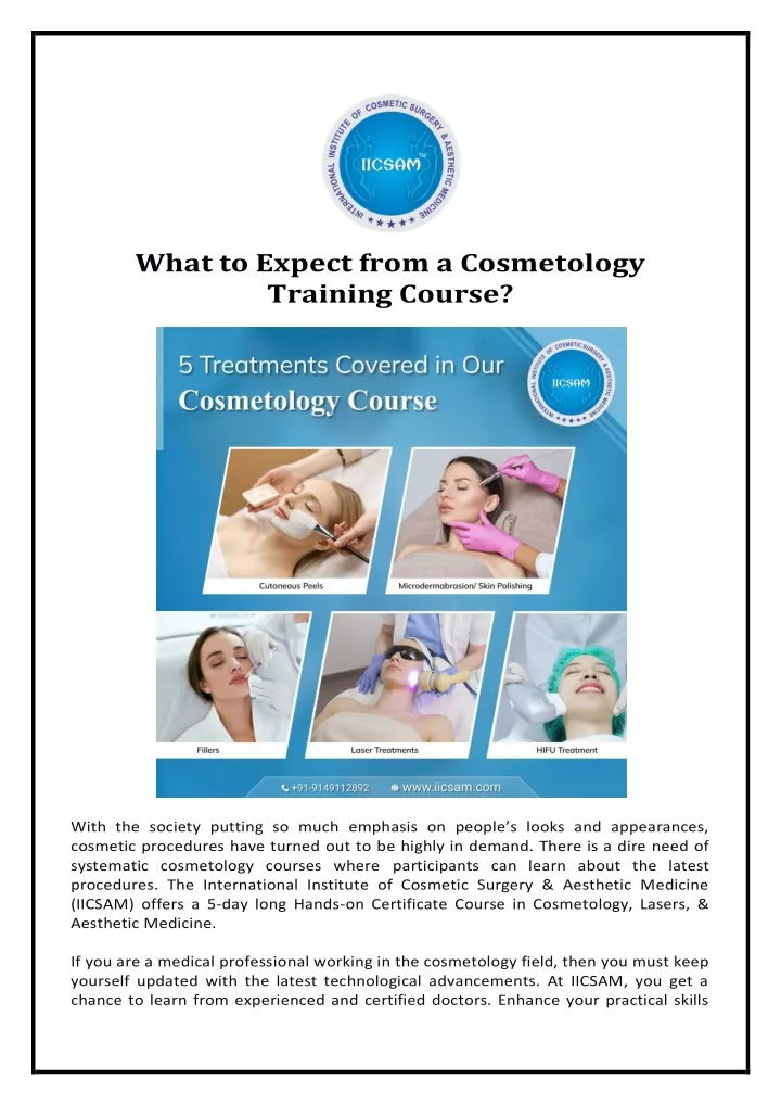 what to expect from a cosmetology training course