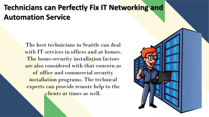 technicians can perfectly fix it networking