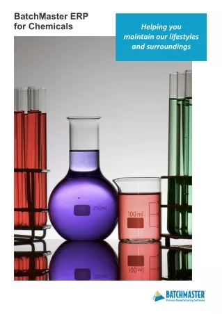 ERP for Chemical Manufacturing Industry