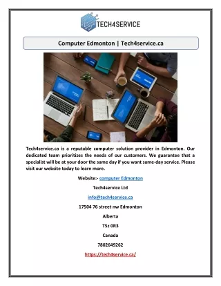 computer edmonton tech4service ca