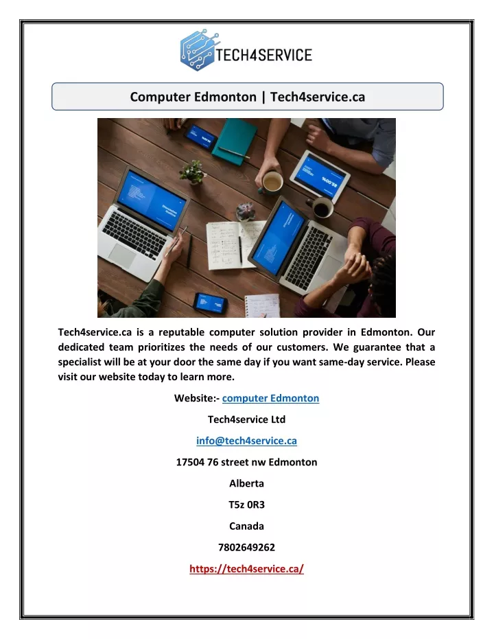 computer edmonton tech4service ca