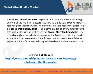 global microfluidics market