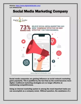 Best Social Media Marketing Company in India - Digital India Leader