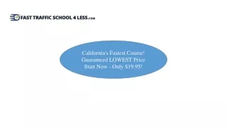 california s fastest course guaranteed lowest