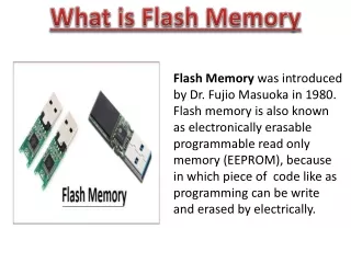 What is Flash Memory with its Types, Examples, and Devices?