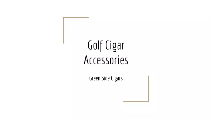 golf cigar accessories