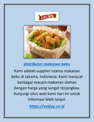 Distributor Top Makanan Beku di Eatjoy.co.id