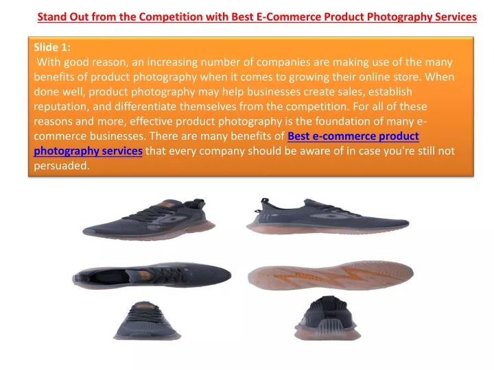 stand out from the competition with best e commerce product photography services