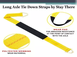 Long Axle Tie Down Straps by Stay There