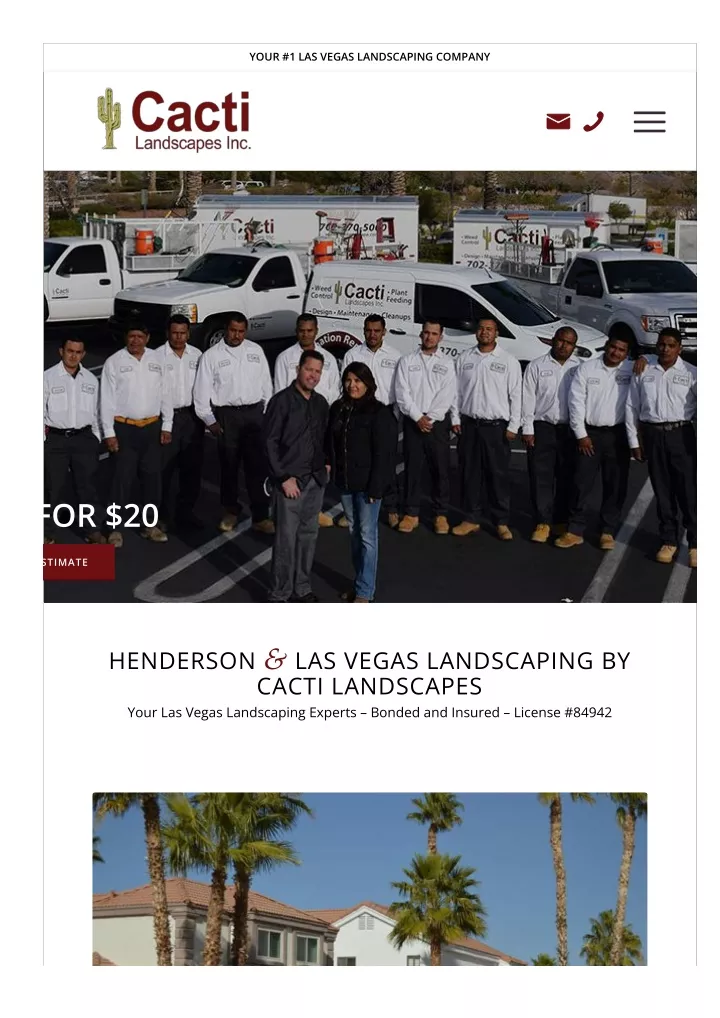 your 1 las vegas landscaping company