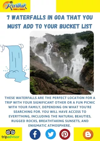 Enjoy Adventurous Trip to Dudhsagar Waterfall