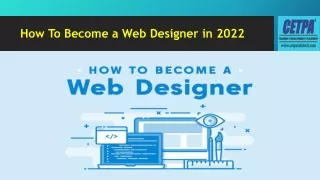 how to become a web designer in 2022