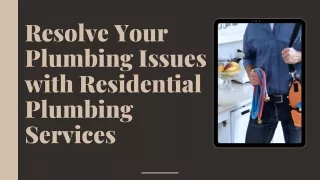 What services can your business access from commercial plumbers