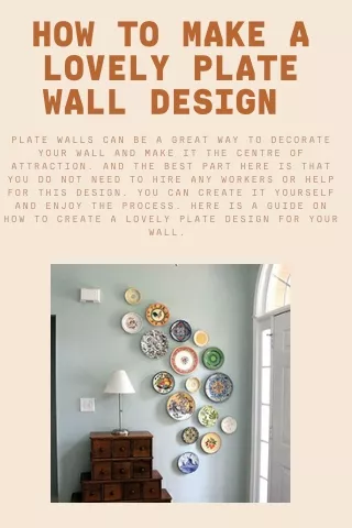 how to make a lovely plate wall design
