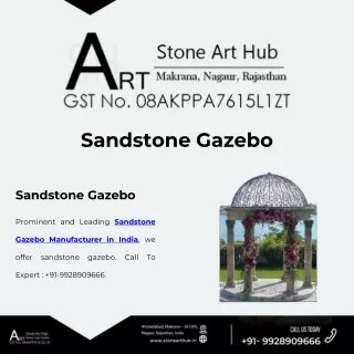 sandstone gazebo