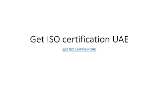 ISO audit UAE