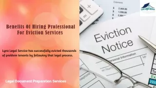 Benefits Of Hiring Professional For Eviction Services