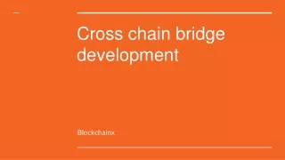 cross chain bridge development