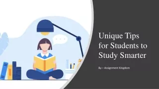 unique tips for students to study smarter