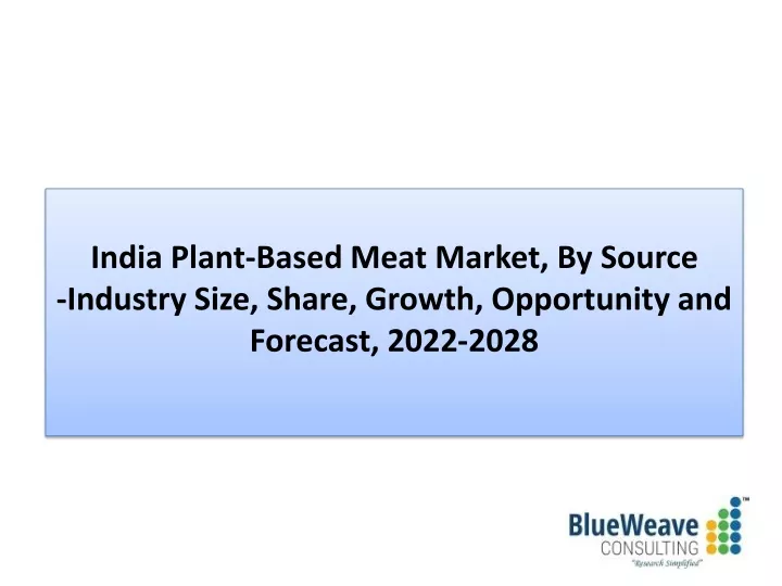 india plant based meat market by source industry