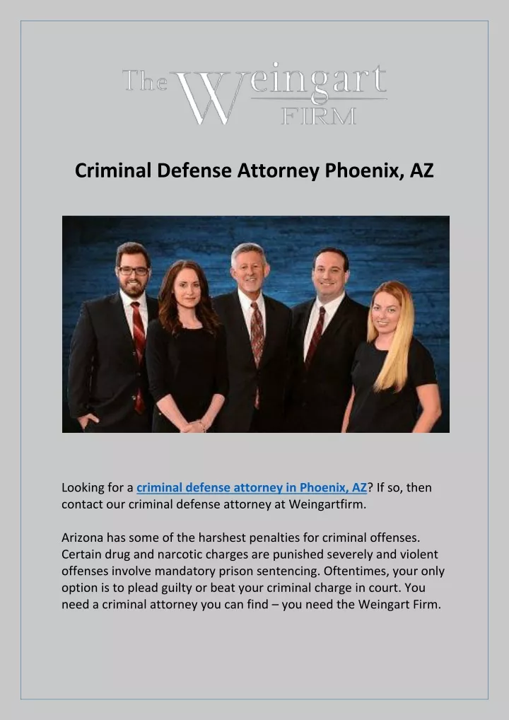 criminal defense attorney phoenix az