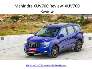 Mahindra XUV700 Review, XUV700 Review