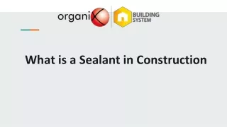 what is a sealant in construction