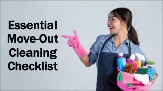 essential move out cleaning checklist