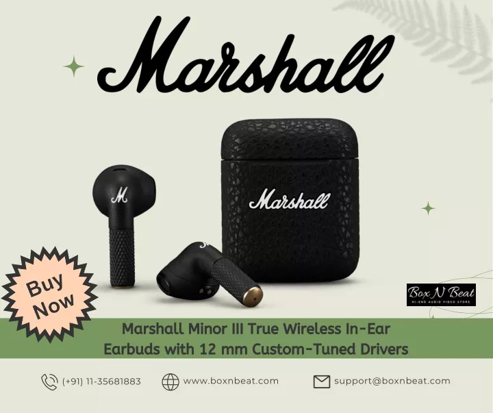 marshall minor iii true wireless in ear earbuds
