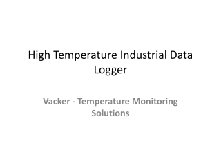 High Temperature Industrial Data Logger