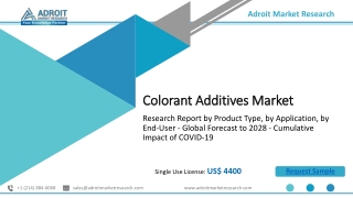 colorant-additives-market Share Report,Industry Trends Outlook 2028