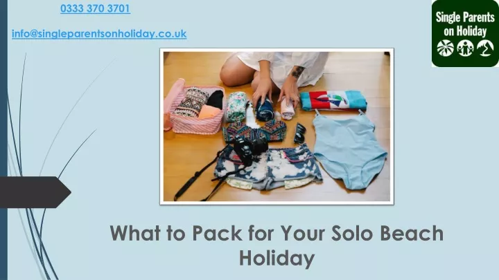 what to pack for your solo beach holiday