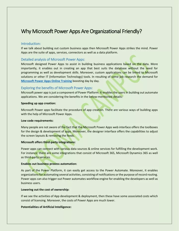 why microsoft power apps a why microsoft power