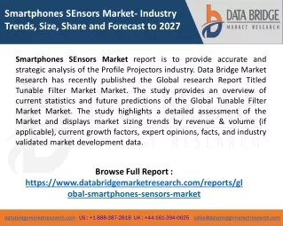 smartphones sensors market industry trends size