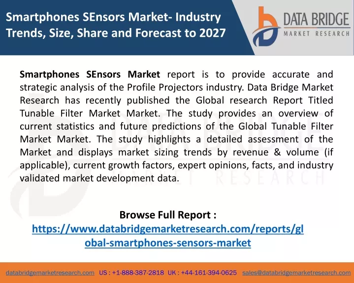 smartphones sensors market industry trends size