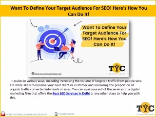 Want To Define Your Target Audience For SEO! Here's How You Can Do It!