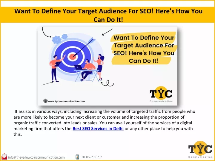 want to define your target audience for seo here s how you can do it