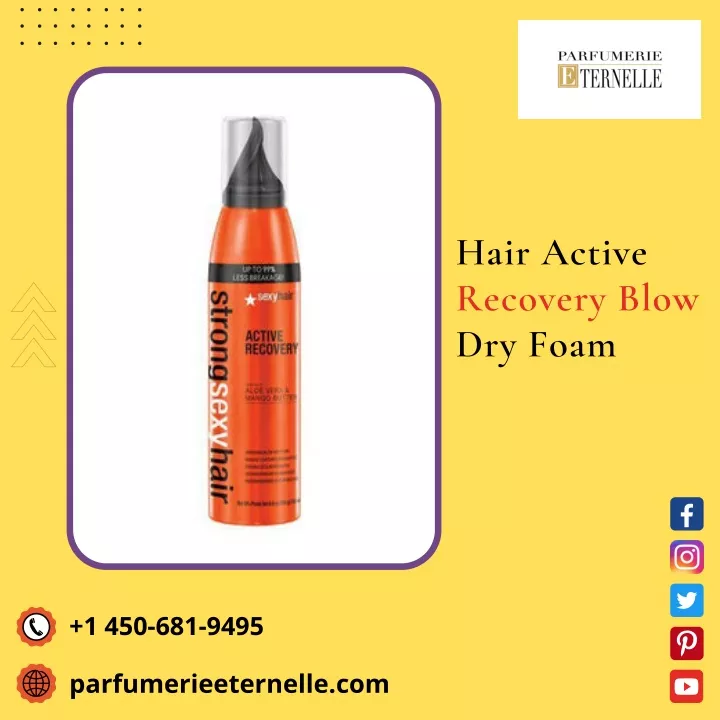 hair active recovery blow dry foam