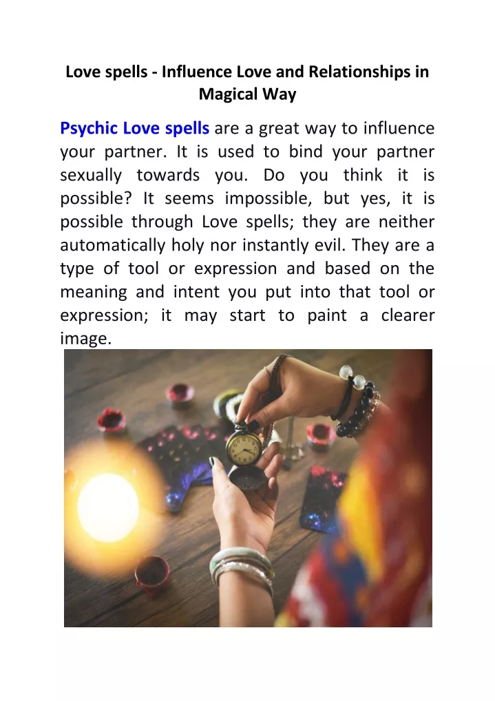 love spells influence love and relationships