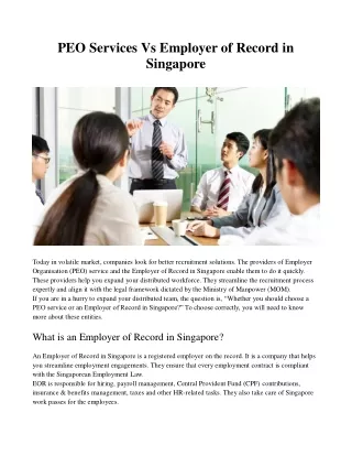 Best Recruitment and Staffing Solutions | Recruitment Agency Singapore