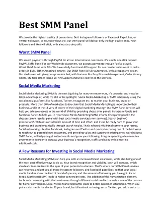 best smm panel